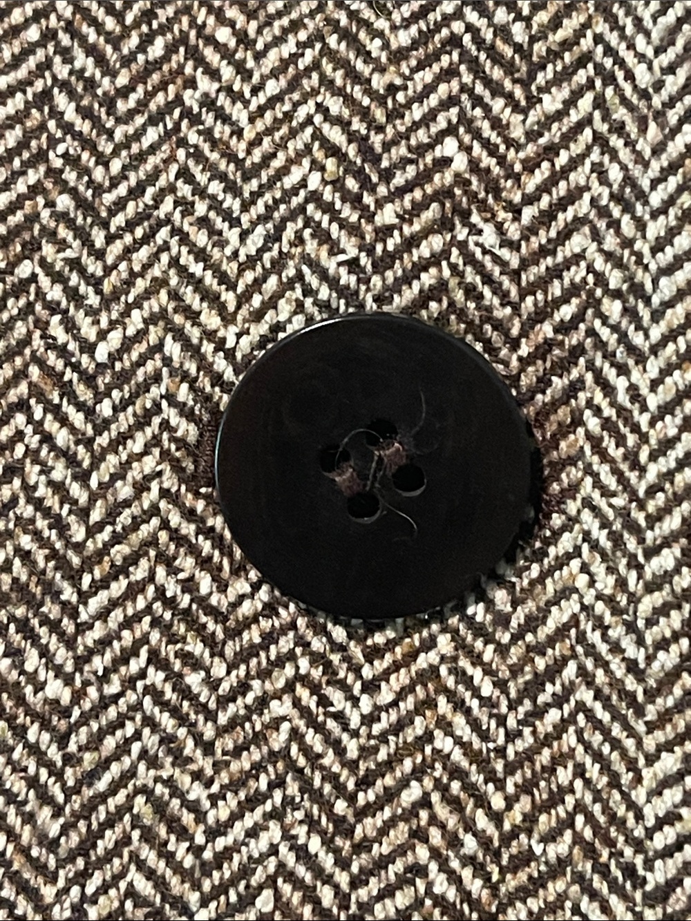 Paul Costelloe Designer Luxury Silk Wool Herringbone Peplum Skirt Suit Size 4 - Picture 3 of 12